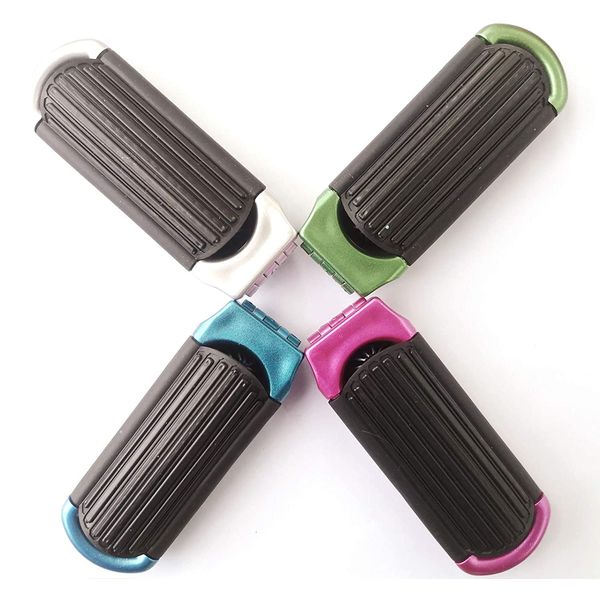 4 Pieces Travel Hair Brush Portable Folding Hair Brush with Mirror Mini Compact Hair Comb Collapsible Colorful Pocket Square Massage Brush for Family