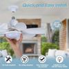 Socket Fan Light Ceiling Fans Lights Remote Control Dimmable LED Ceiling Fan New