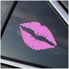 Sexy Lips Vinyl Car Window Decal Sticker (Assorted Colors) (Lavender)