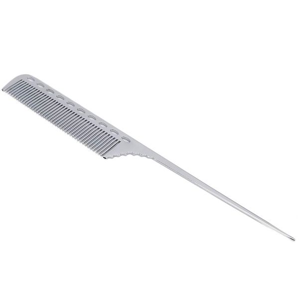 Tail Comb, Professional Hair Comb for Sectioning, Backcombing and Intricate Styling(Silver)