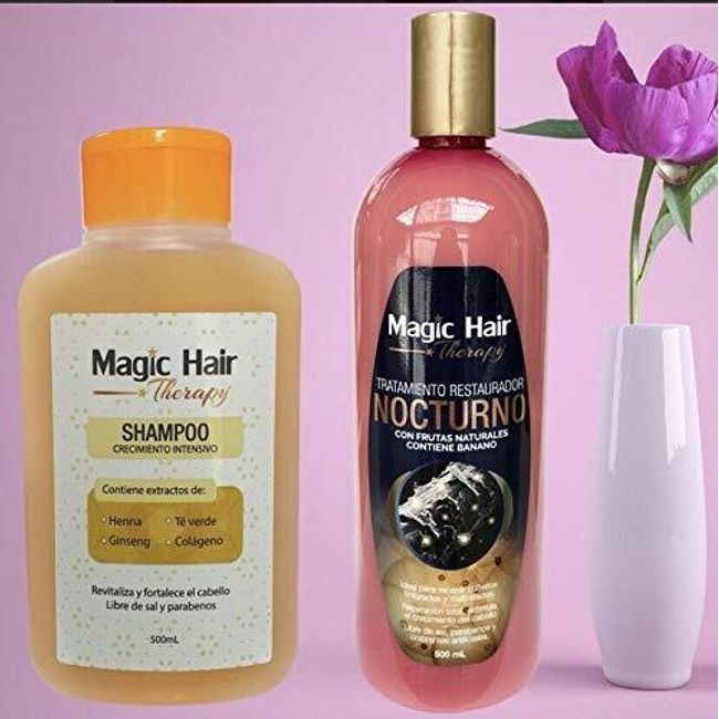 Magic Hair Therapy Tratamiento Capilar Nocturno y Shampoo Crecimiento Intensivo