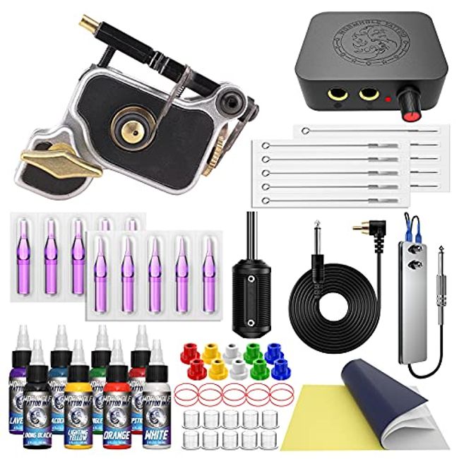 Wormhole Tattoo Pen Kit - Rotary Tattoo Kit for Beginners 20pcs