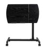 Height Adjustable Mobile Laptop Table Small Rolling Standing Desk for Sofa Bed