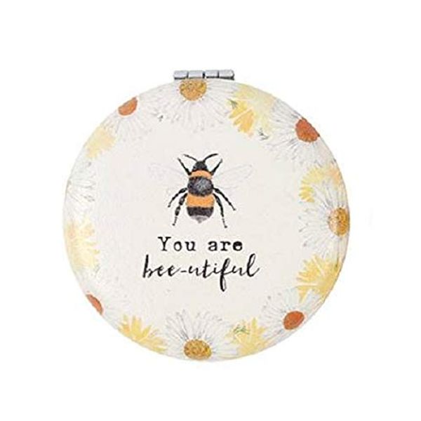 Compact Mirror BEE - Make-up Pocket Mirror - You Are Bee-utiful/Queen Bee (You Are Bee-utiful)