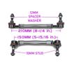 GODSPEED UNIVERSAL SWAY BAR END LINKS, ADJUSTABLE RANGE 150-210 MM STUD TO STUD