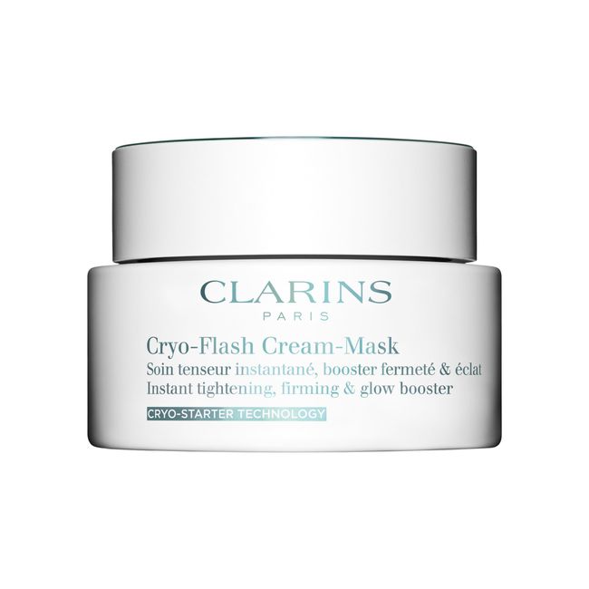 Clarins NEW Cryo-Flash Face Mask | Visible Lift Effect in 10 Minutes* | Visibly Minimizes Pores | Boosts Radiance | Pro Like Results | All Skin Types | 2.5 Fluid Ounces