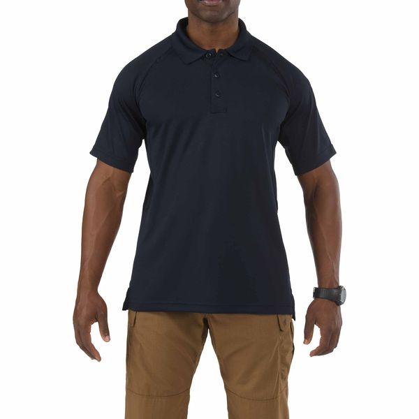 5.11 Tactical Men's Performance Short Sleeve Polo Shirt, Style 71049, Dark Navy, X-Small