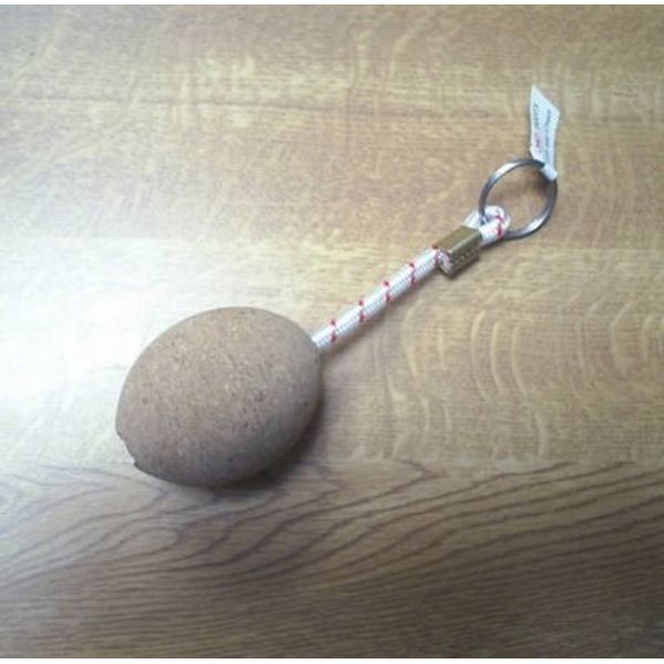 Floating Cork Keyring Oval Egg Shape. Gentle on the pocket!