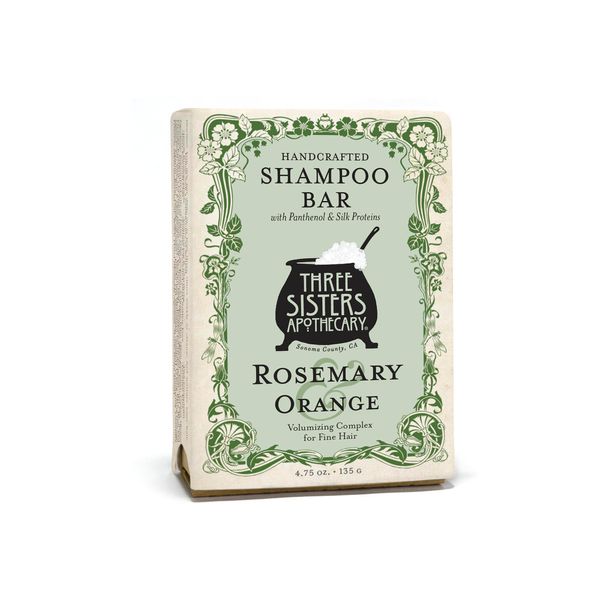 Three Sisters Apothecary Daily Solid 4.75 oz. Shampoo Bars (Rosemary and Orange)