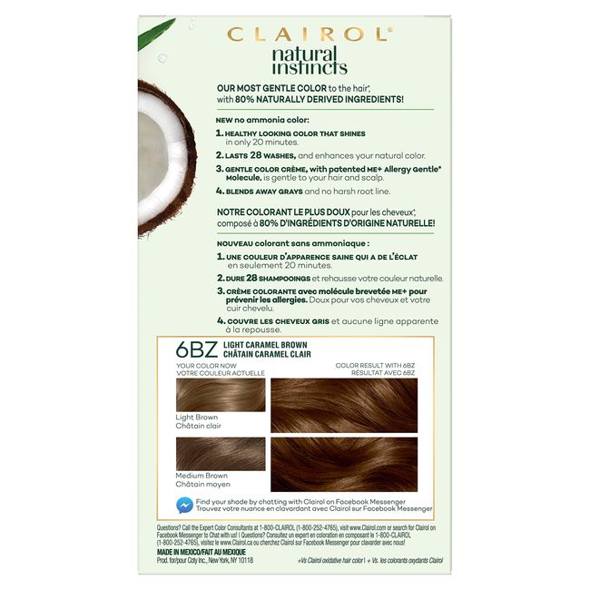 caramel brown hair color chart