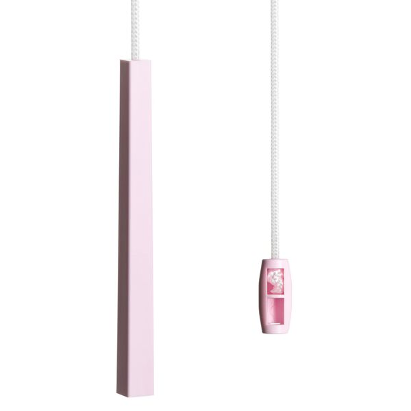 sleeklight Bathroom Light Pull Cord, String and Handle. Subtle Cube Effect, Modern Minimalistic Design (Soft Pink)