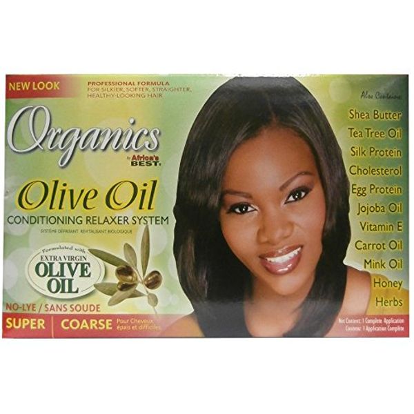 Relaxer / smoothing cream Africa's Best Organics olive oil relaxer super/coarse.