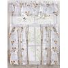 ENVOGUE FRENCH COUNTRY ROOSTER SCRIPT WINDOW TIER PAIR+VALANCE CURTAIN SET - 3PC