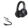 BoxWave Cable Compatible with Technics EAH-A800 - AllCharge miniSync, Retractable, Portable USB Cable - Jet Black