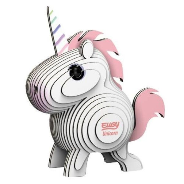 Eugy Unicorn 3D Puzzle — Educational Toy for Boys and Girls, 28 PIece Puzzle