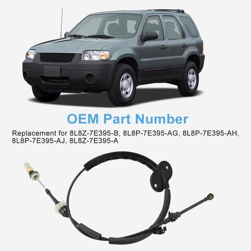 zayody Automatic Transmission Shift Cable Compatible with Ford Escape Limited XLS XLT Sport Utility 4-Door 2.3L 3.0L V6 2008 Gear Shift Cable Shifter Linkage Replacement for 8L8Z-7E395-B 8L8P-7E395-AG
