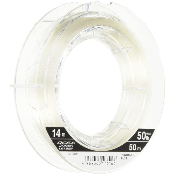 Shimano CL-O36P Shock Leader Osia Jigger Master Fluorocarbon 50m No. 14 50lb Pure Clear Fishing Line