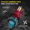 4-sides LED Headlight Bulb Conversion Kit 9007 High/Low Dual Beam 2400W 6000K