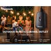 DEWENWILS 3 Pack Outdoor Indoor Wireless Remote Control Outlet Switch Plug Black