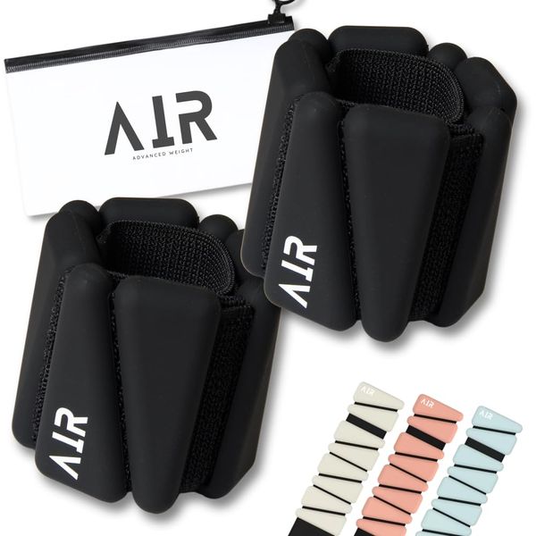TENASGEAR AIR Wrist Weight Ankle Weight, Underwater Use, Weight Approx. 32.1 oz (910 g), Yoga, Pilates, Walking (Black)