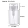 Nail Polish Remover Pump Dispenser, Push Down Cleanser Bottle for Make Up, 100ml Travel Liquid Bottle Container for Nail Art Tool Set, 2PCS