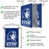 Central Connecticut Blue Devils Logo Garden Flag and Yard Banner