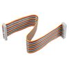 uxcell Flexible Rainbow Ribbon Jumper Cable Extension Wire IDC Cable Flat Wire 34 Pin Multicolor