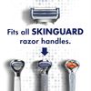 Gillette SkinGuard Men's Razor Blade Refill for Sensitive Skin, 8 Blade Refills, WHITE,NAVY BLUE
