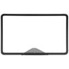 HUBERT Sign Frame with Triangular Wedge Base Matte Black Finished Steel Horizontal - 11"L x 7"H