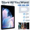 DigiLand Android Tablet, 10.1" Android 14 Tablets with Octa-Core, 6000mAh Battery, Dual Camera, IPS HD Display, Ultra-Thin & Lightweight - Gray