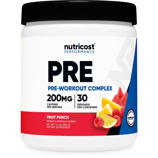 Nutricost Pre-Workout Complex Powder (30 Servings, Fruit Punch) - with Beta-Alanine, Taurine & Amino Acids