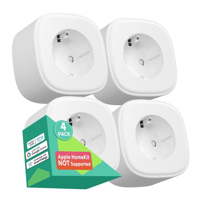 Meross HomeKit Smart Plug EU WiFi 16A Wall Socket Timer Schedule Voice  Control Support Alexa Google Assistant SmartThings