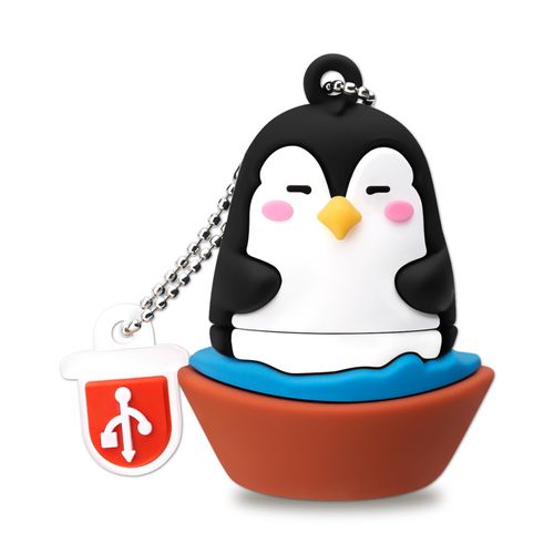 BORLTER CLAMP 32GB USB Stick Cute Flash Drive Penguin Shaped Memory Stick Novelty USB Drive Pendrive Thumb Drive Gift for External Data Storage