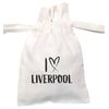 Flox Creative White Organic XS Drawstring Pouch I Love Liverpool
