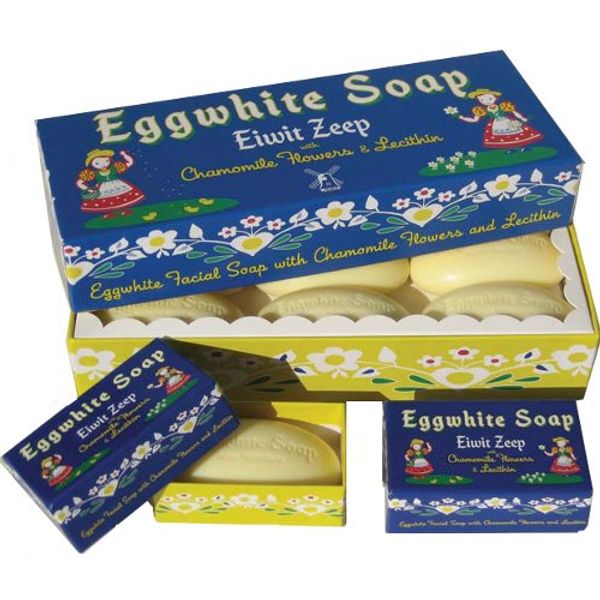 Eggwhite Soap "Eiwit Zeep" with Chamomile 6-bar Gift Box