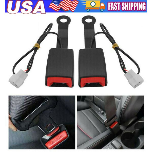 Front Driver Safety Seat belt Buckle Plug Connector Warning Cable Camlock Duty