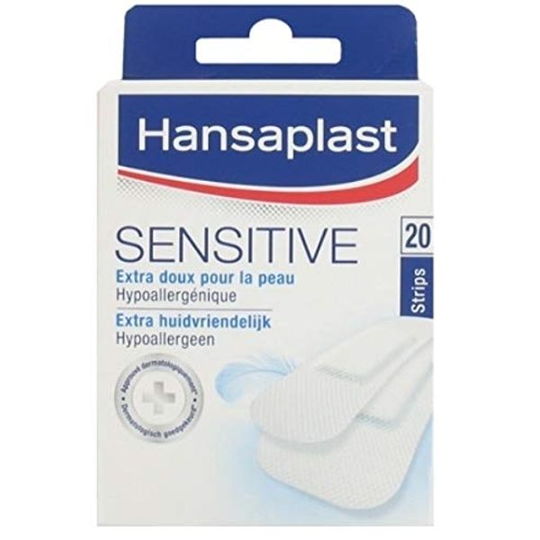 4 x Hansaplast SENSITIVE Heftpflaster Extra-hautfreundlich - 20 Streifen