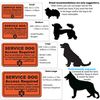Service Dog Identification Tag Pre-Engraved Rectangle Plastic