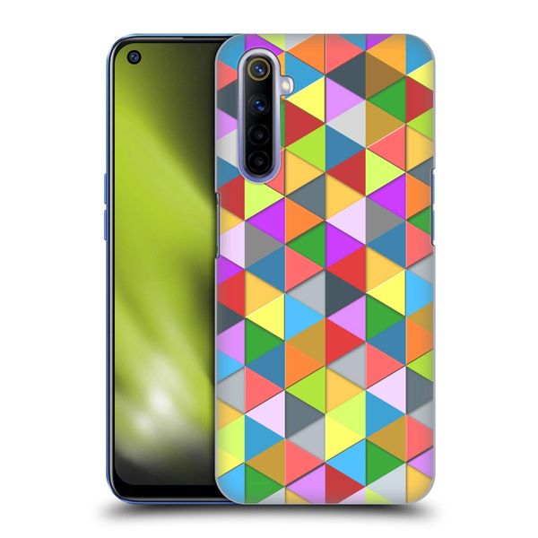 Head Case Designs Officially Licensed PLdesign Colourful Triangle Geometric Hard Back Case Compatible With Realme 6