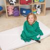 ROLLEE POLLEE Northwest White Microfiber Cot Sheets - Stitched Hem, Super Soft & Durable with Elastic Loops - Ideal for Preschool & Daycare Naptime Bedding - Toddler Size 23" x 42" 6-Pack