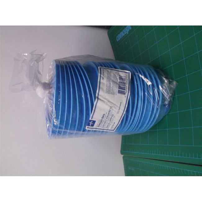 Medline Blue Emesis Bags, Vomit Bags, Motion Sickness Bags, Disposable, Graduate