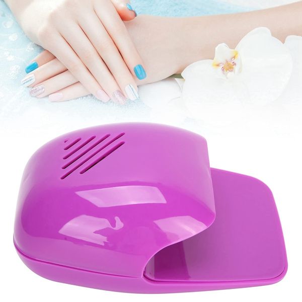 Nail Dryer, Nail Polish Gel Dryer for Normal Nail Polish with Air Dryer Professional Household Portable Nail Polish Drying Device Blower Manicure Tool Acrylic Nail Tools (Purple)