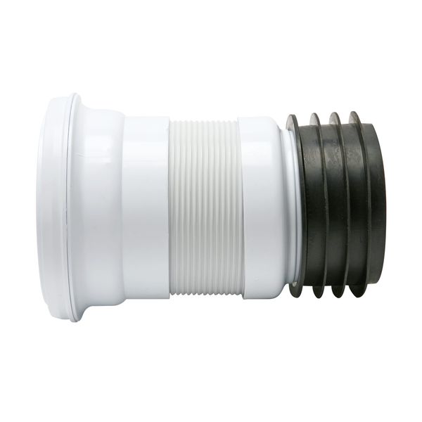 Fluidmaster ZB38306 Flexi Pan Conn - Short WC Connector, White