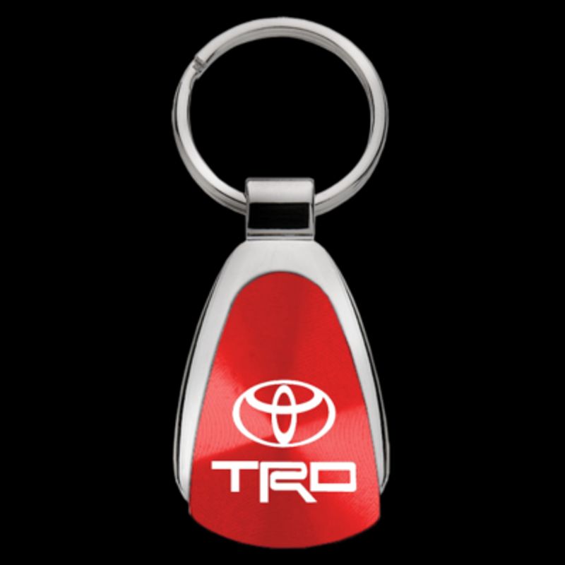 Toyota TRD Red Teardrop Authentic Logo Key Chain Fob Ring Official ...