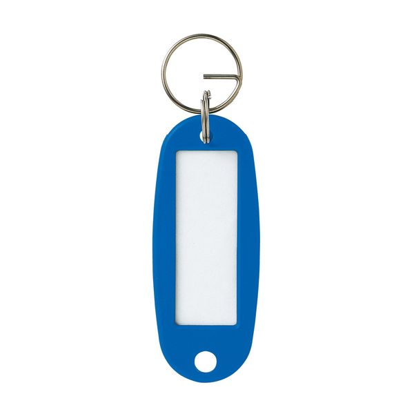 Open Industry Key Chain Name Tags, Blue, 10 Sheets KH-50-10-BU