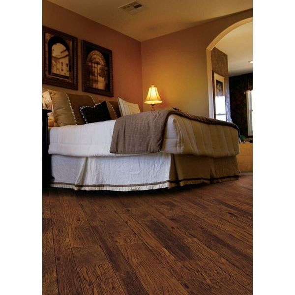 Barrett Distressed Hickory 3/8 in. T x 3.5 in. W Engineered Click Hardwood Floor