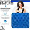 Enhanced Gel Cushion for Sciatica and Tailbone Pain | Breathable and Comfortable