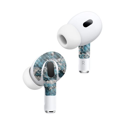 MightySkins Carbon Fiber (2 Pack) Skins Compatible with Apple AirPods Pro 2 - Rift | Protective, Durable Textured Carbon Fiber Finish | Easy to Apply, Remove, and Change Styles | Made in The USA