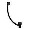 Bristan W BATH03 BLK Round Bath Waste Slotted, Black
