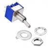 BE-TOOL 10PCS Mini Latching Toggle Switch DPDT 2 Positions ON-ON AC 6A/125V 6 Pin New(Bule)